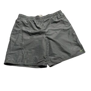Nike Men Gray Athletic Drawstring Shorts Size Large